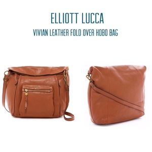 NEW Vivien Leather Foldover Bag